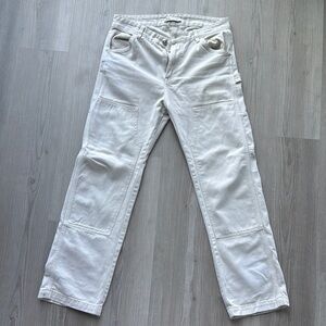 Zara Cream Casual Trousers